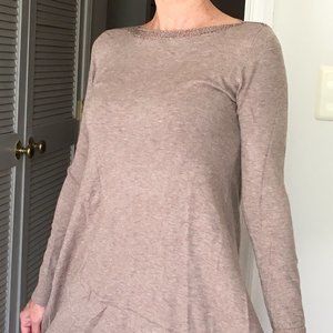 Italian Sweater Tunic with crystal decoration- S/M